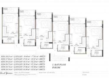 Residence 222 | Hisarönü B Block First Floor Plan
