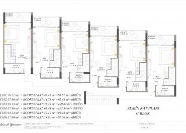 Residence 222 | Hisarönü C Block Entrance Floor Plan