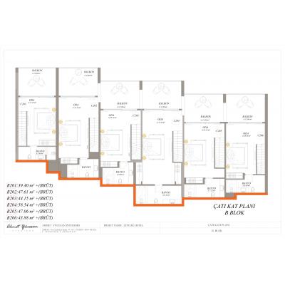 Residence 222 | Hisarönü План крыши блока Б