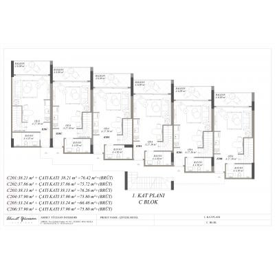 Residence 222 | Hisarönü C Block First Floor Plan